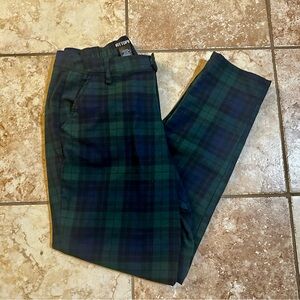 Hot Topic |  Navy and Green Plaid Blackwatch Pants Size Large